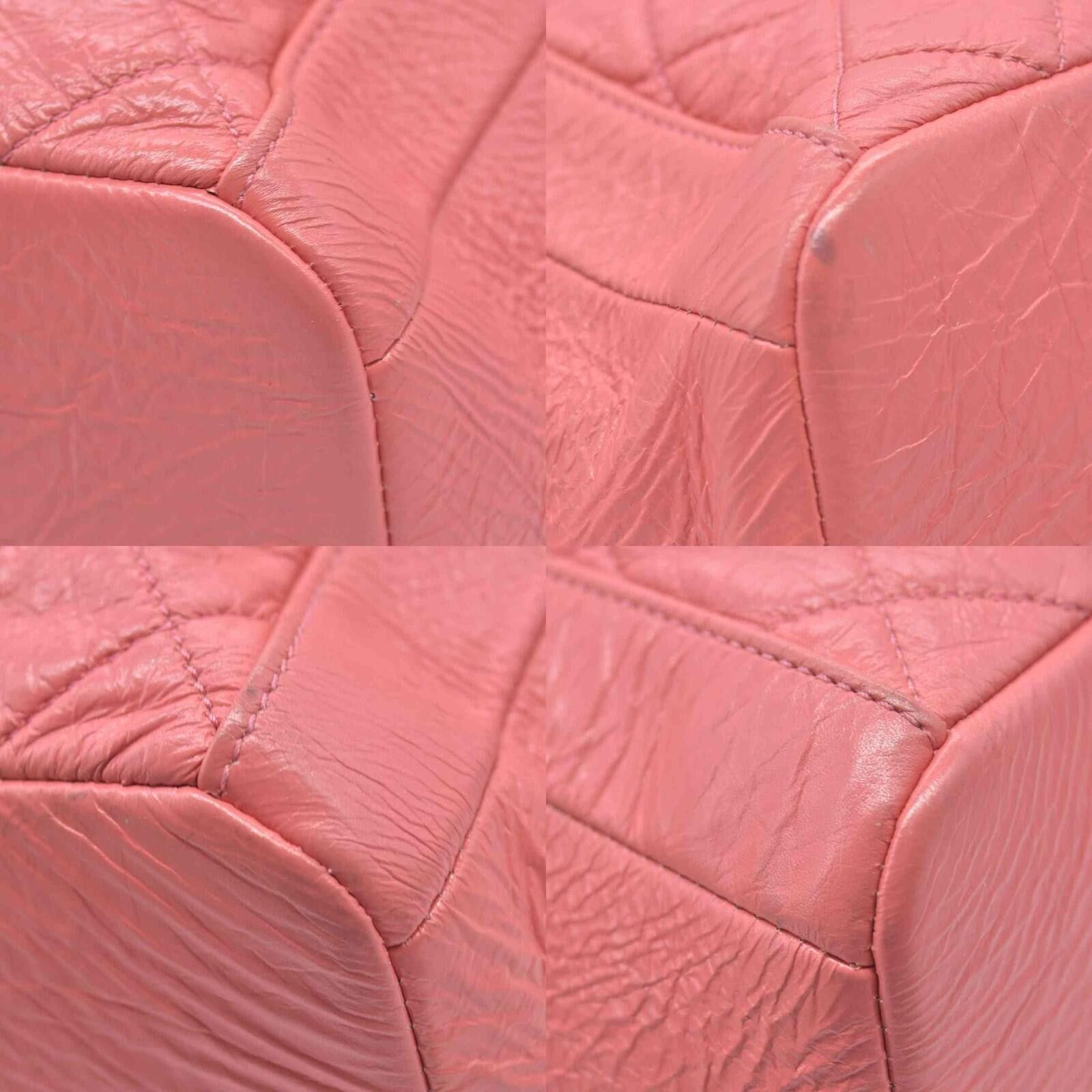 Chanel $4500 Chanel Pink CC Chain Drawstring Bucket Bag Leather Size ONE SIZE - 3 Thumbnail