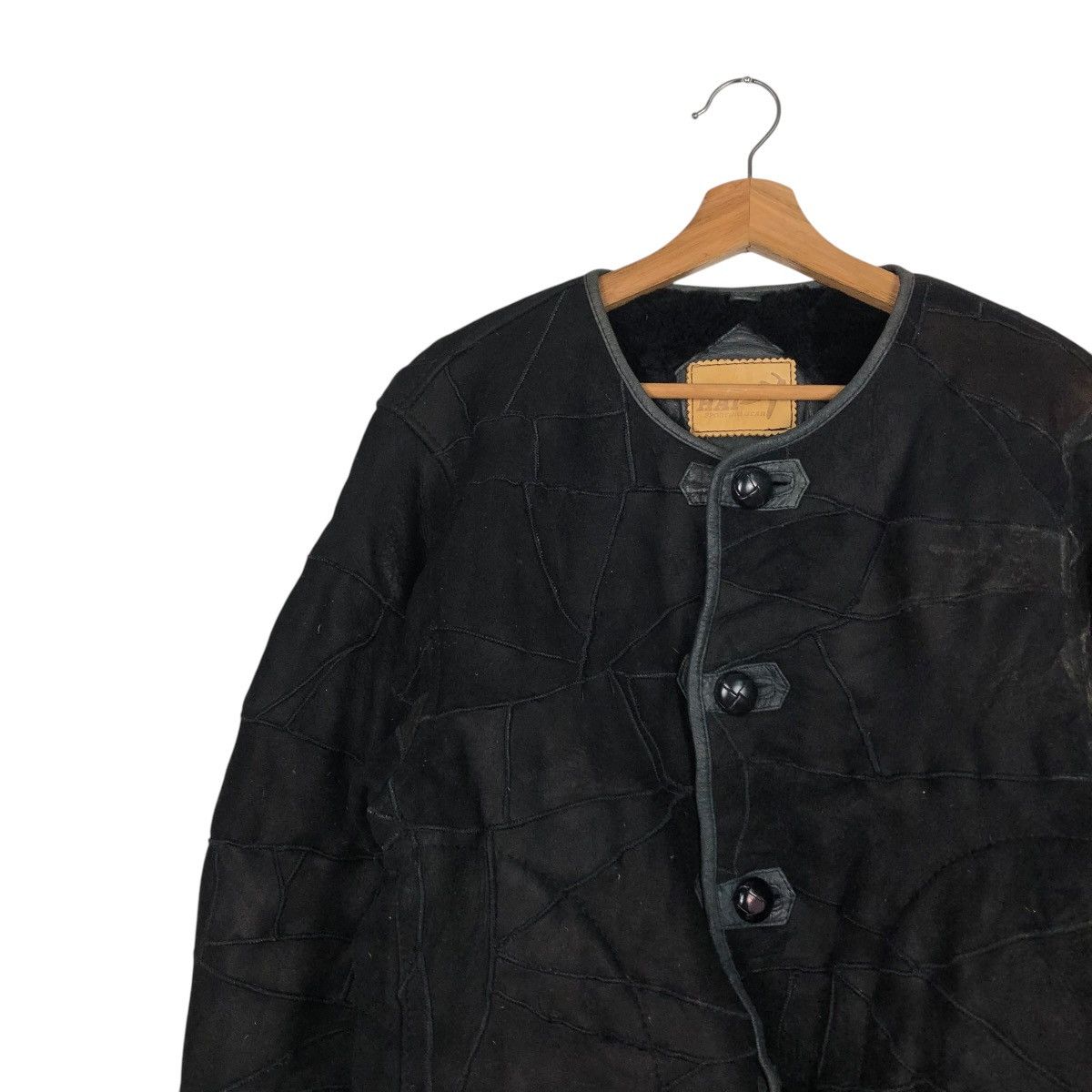 Issey Miyake 🔥VINTAGE LEATHER SHEARLING PATCH WORK HAI SPORTING GEAR Size US M / EU 48-50 / 2 - 9 Thumbnail