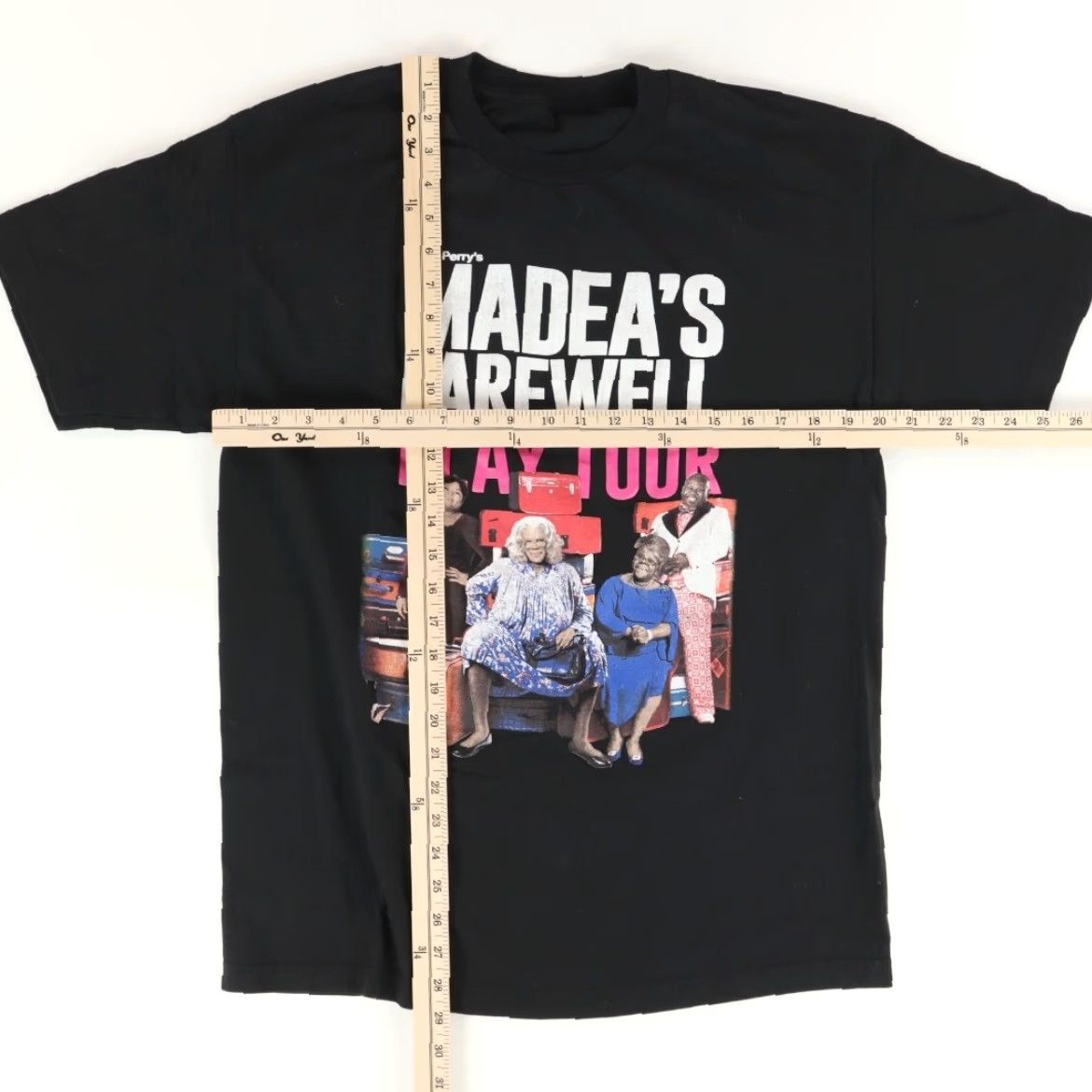 Vintage Tyler Perry's Madea's Farewell Play Tour Solid T-Shirt Black Men's L Shirt Size US L / EU 52-54 / 3 - 3 Thumbnail