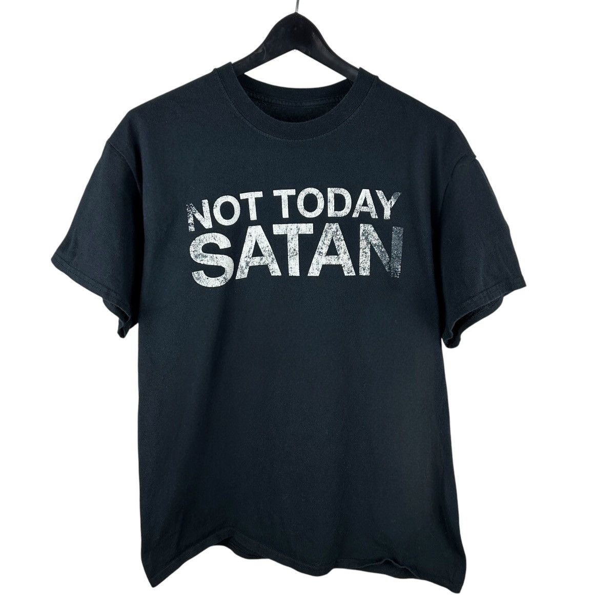 Vintage Mens Y2K Spencer’s Not Today Satan Comedy Shirt Size US L / EU 52-54 / 3 - 1 Thumbnail