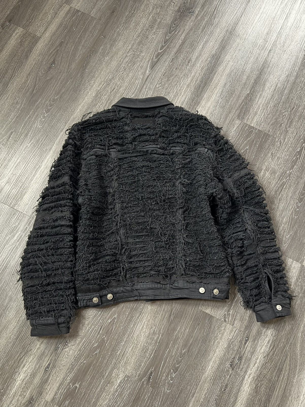 1017 ALYX 9SM × Blackmeans Blackmeans Shredded Denim Jacket Size US M / EU 48-50 / 2 - 5 Thumbnail