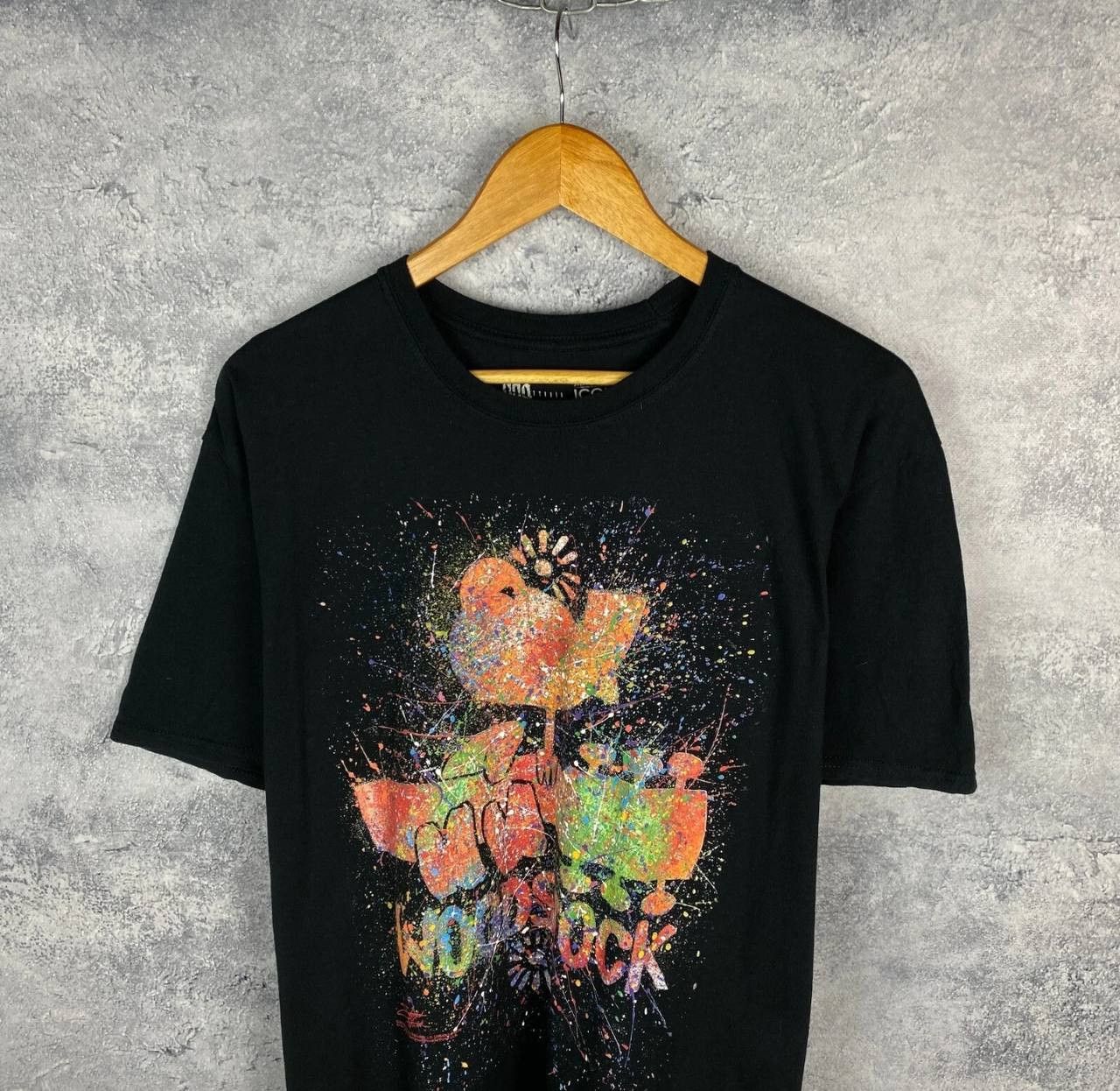 Band Tees Woodstock Tee Men's Size XL Black Short Sleeve ` Size US XL / EU 56 / 4 - 2 Thumbnail