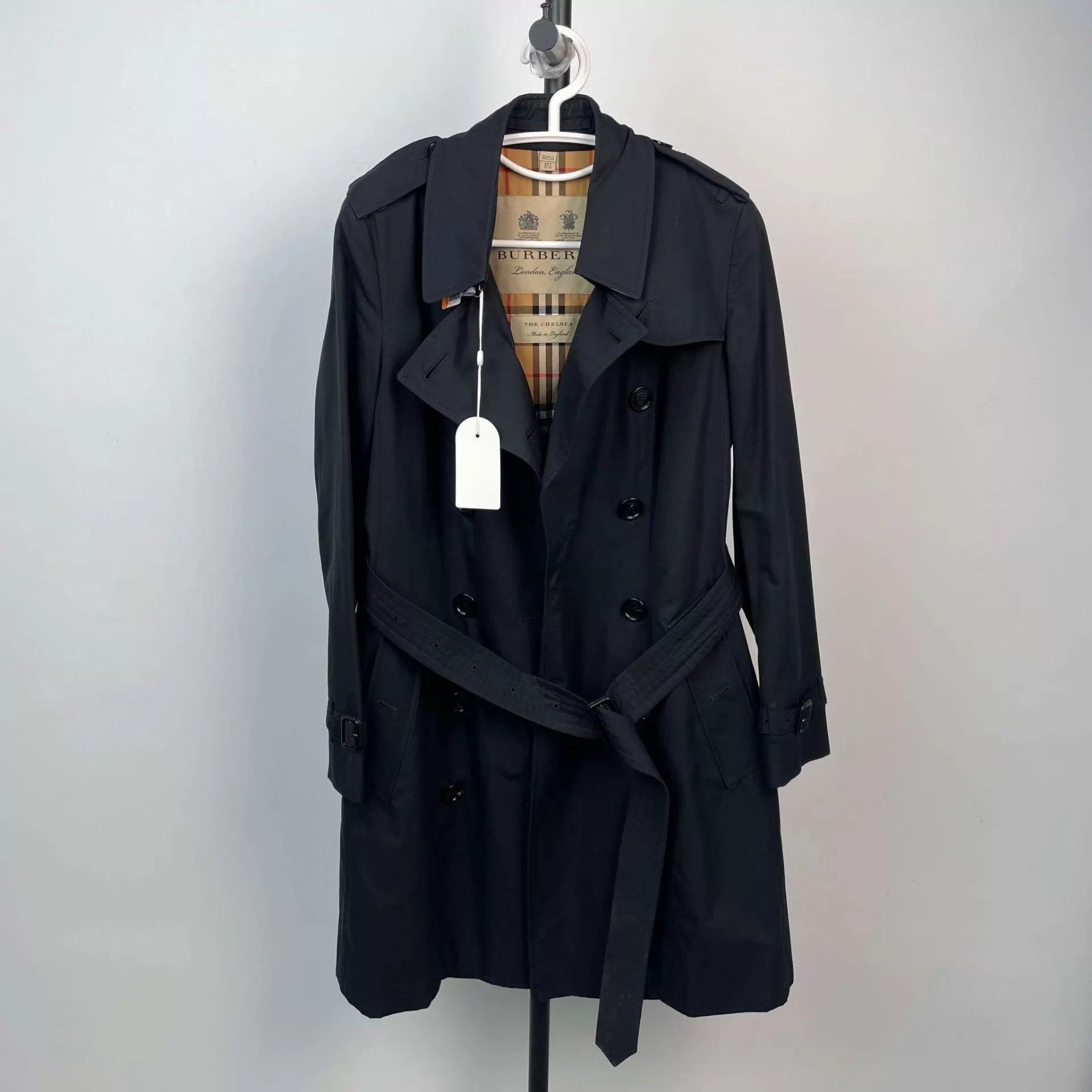 Burberry Burberry 95 New Women's Black Trench Coat 38 Size XS / US 0-2 / IT 36-38 - 1 Thumbnail