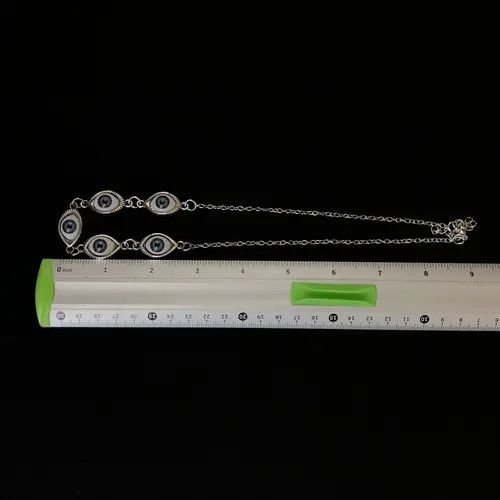 Jewelry Eye Ball Necklace Punk Grunge Chain Size ONE SIZE - 3 Thumbnail