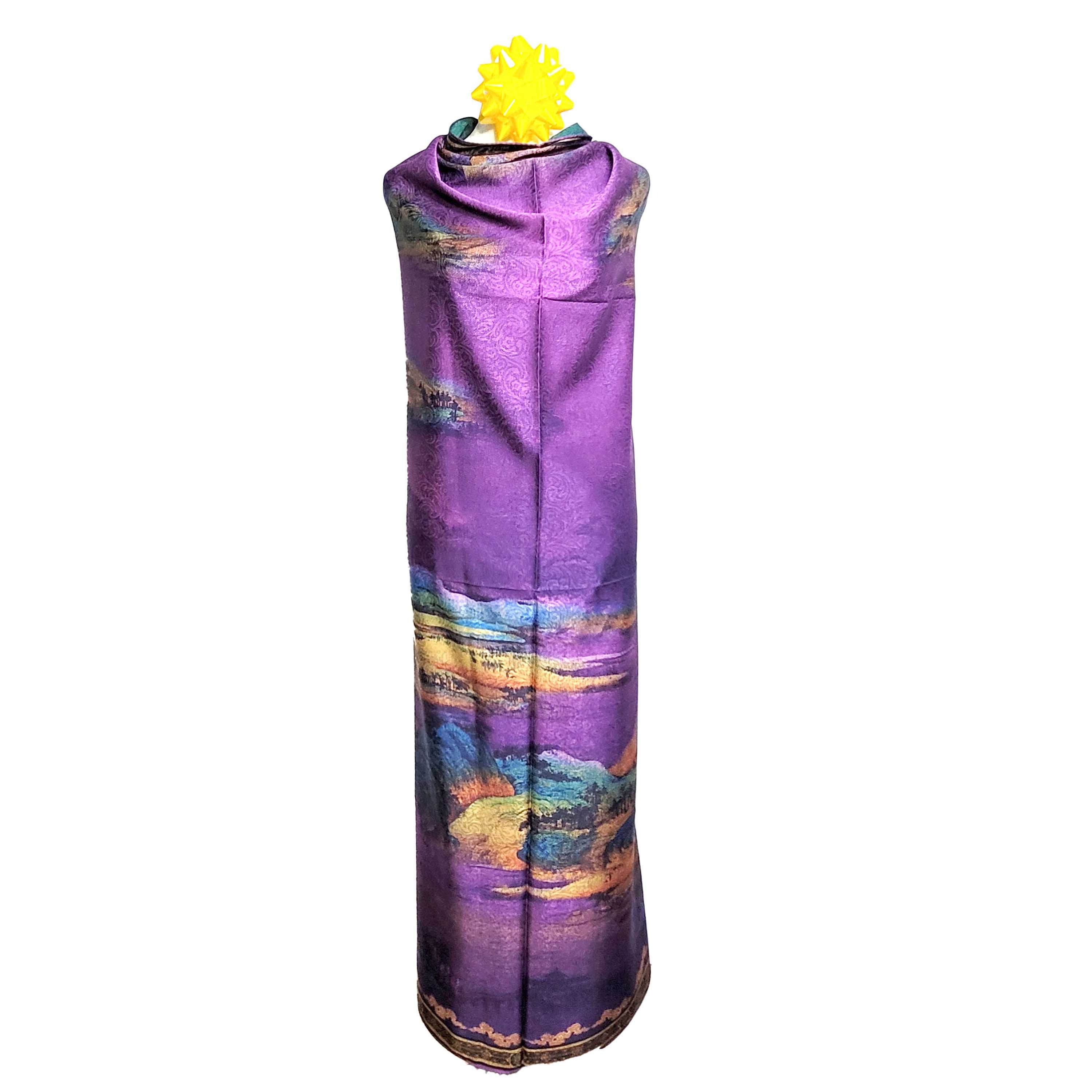 Other NWT Double Sided Silk Scarf 52"x52" Large Square Wrap 3227 Size ONE SIZE - 8 Thumbnail