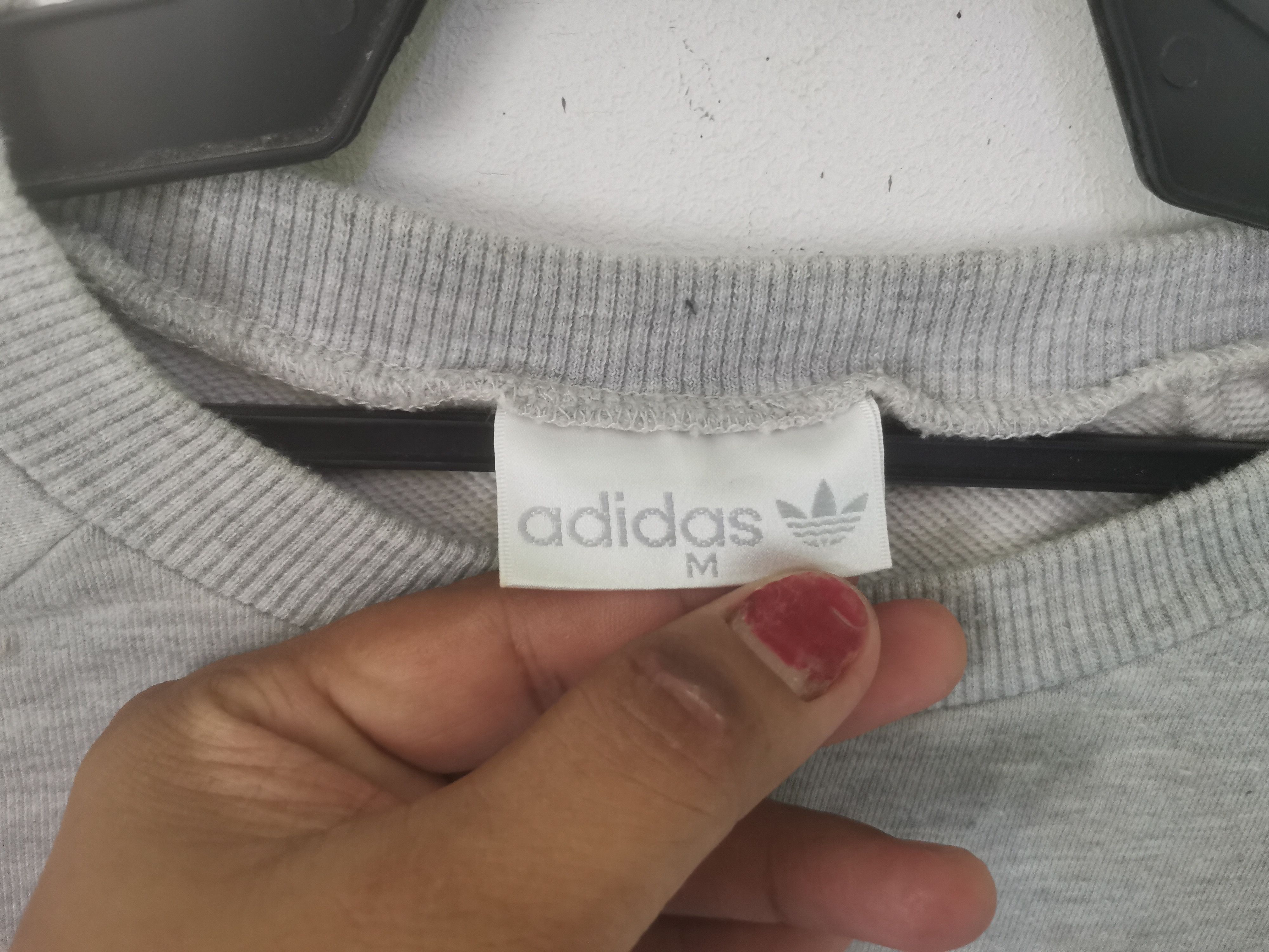 Adidas × Vintage Rare vintage Adidas big logo sweatshirt grey colour Size US M / EU 48-50 / 2 - 5 Thumbnail