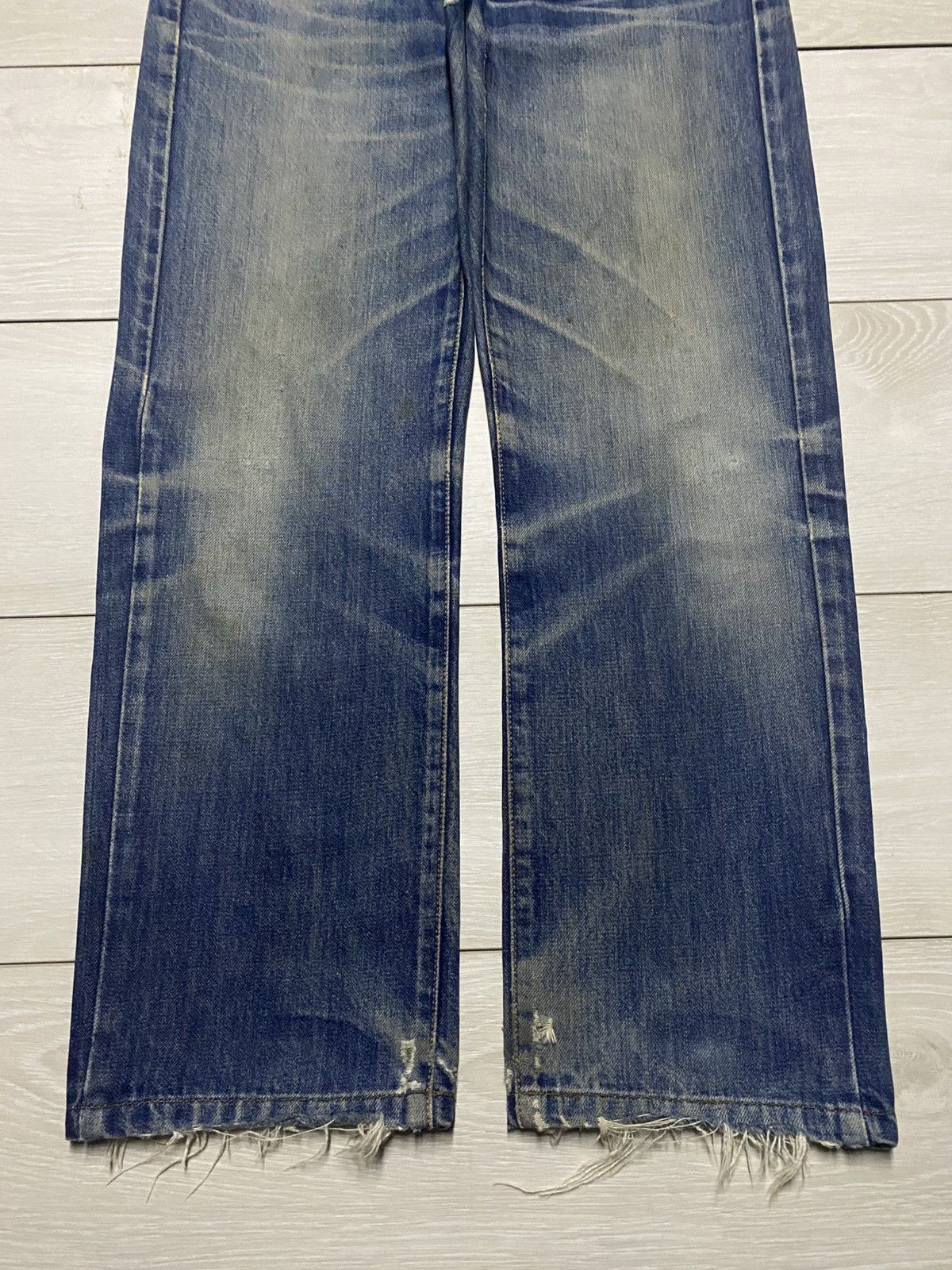 Japanese Brand Vintage Cox Casual Clothing Mud Wash Distressed Loose Jeans Size US 30 / EU 46 - 5 Thumbnail