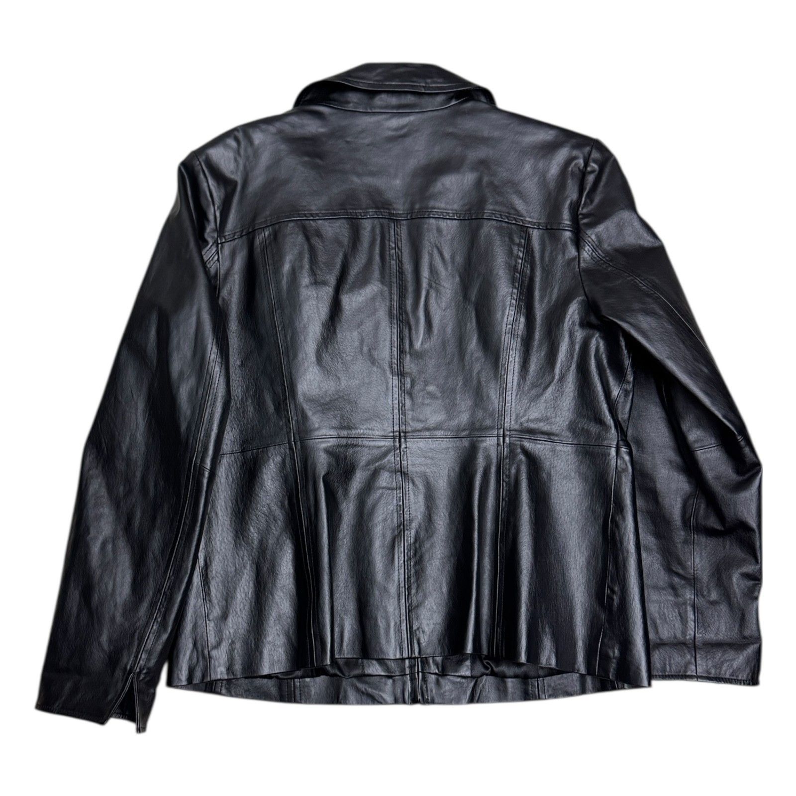 Vintage GUILLAUME Genuine Leather Luxury Designer Y2K Jacket Large Size L / US 10 / IT 46 - 3 Thumbnail
