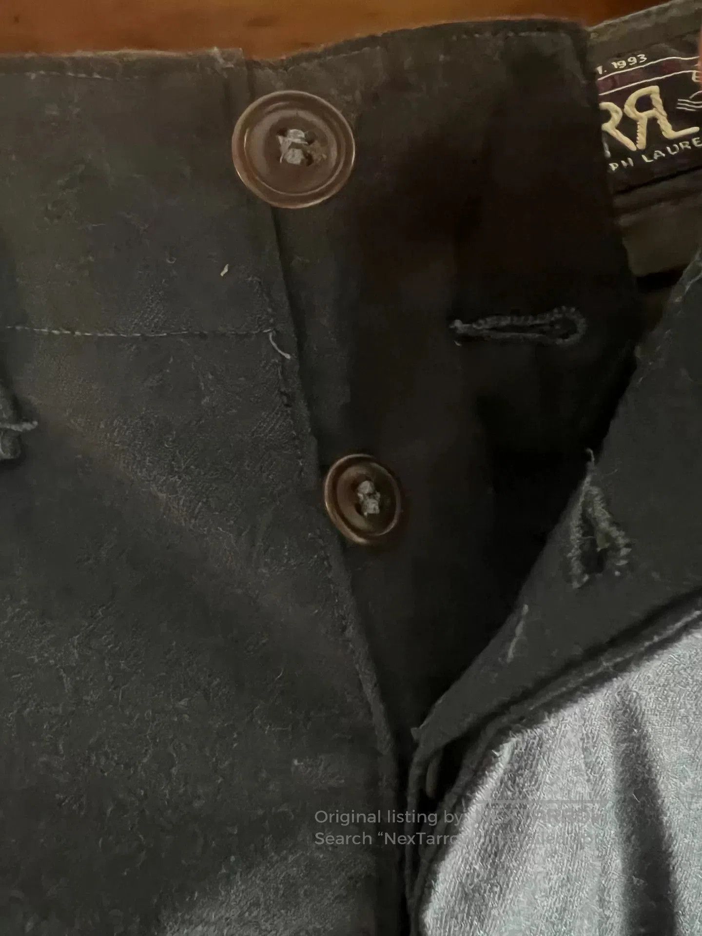 RRL Ralph Lauren RRL Double RL Black Wool Blend Trousers. Size US 31 - 5 Thumbnail