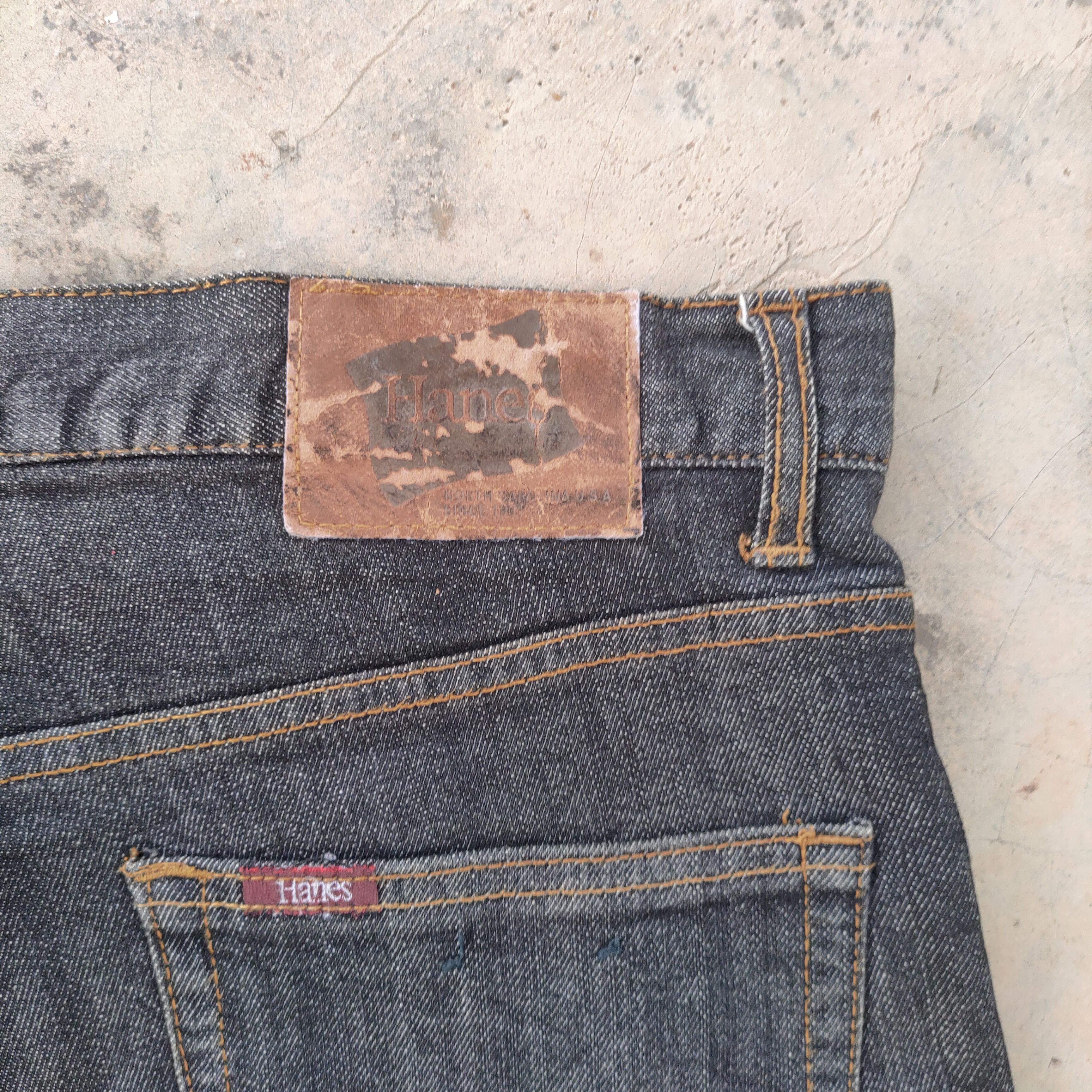 Hanes VINTAGE BLACK HANES FADED JEANS DENIM PANTS Size US 36 / EU 52 - 11 Thumbnail