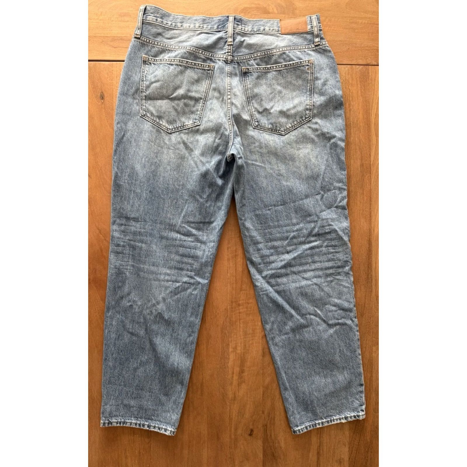 Madewell Madewell The Slouchy Boy Jeans Womens Jeans 37x29 Light Baggy Whiskered 90s Bohemian City Grunge Hip Hop Logo Retro Skater Mens Womens Girls Size 24" / US 00 / IT 34 - 2 Thumbnail