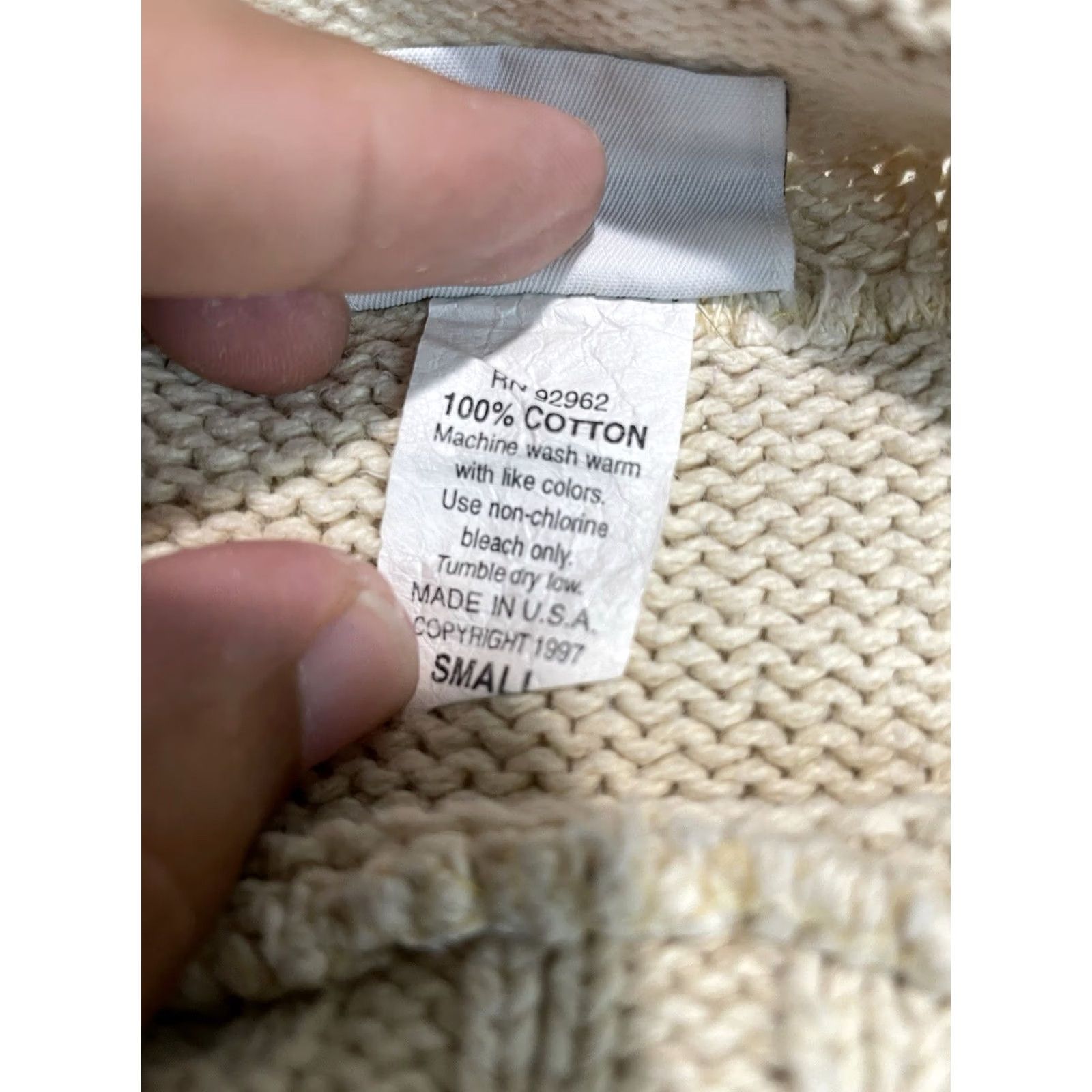 Basic Editions VINTAGE Basic Editions Sweater Shirt Womens S Snowflake Knit Mock Neck Holiday Cream White 90s Christmas Winter Ski Preppy Casual Pullover Size S / US 4 / IT 40 - 6 Thumbnail