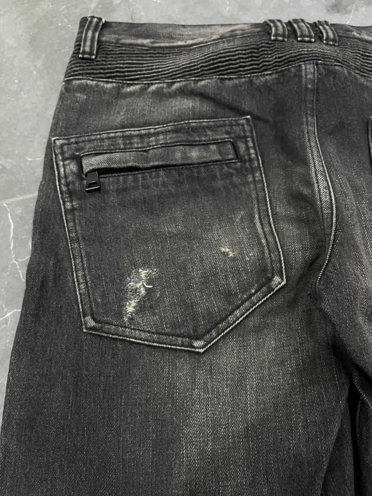 Balmain BALMAIN CHRISTOPHE DECARNIN BLACK WASH SELVEDGE Size US 33 - 11 Thumbnail
