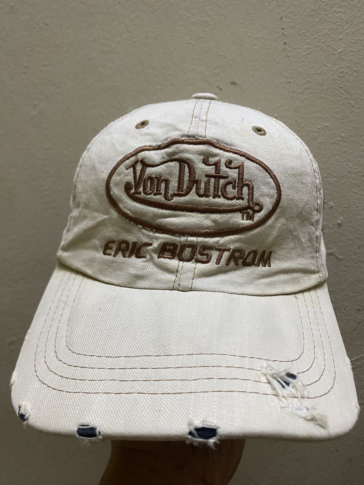 Vintage Vintage Von Dutch Eric Bostrom Hats Distressed Design Size ONE SIZE - 2 Thumbnail