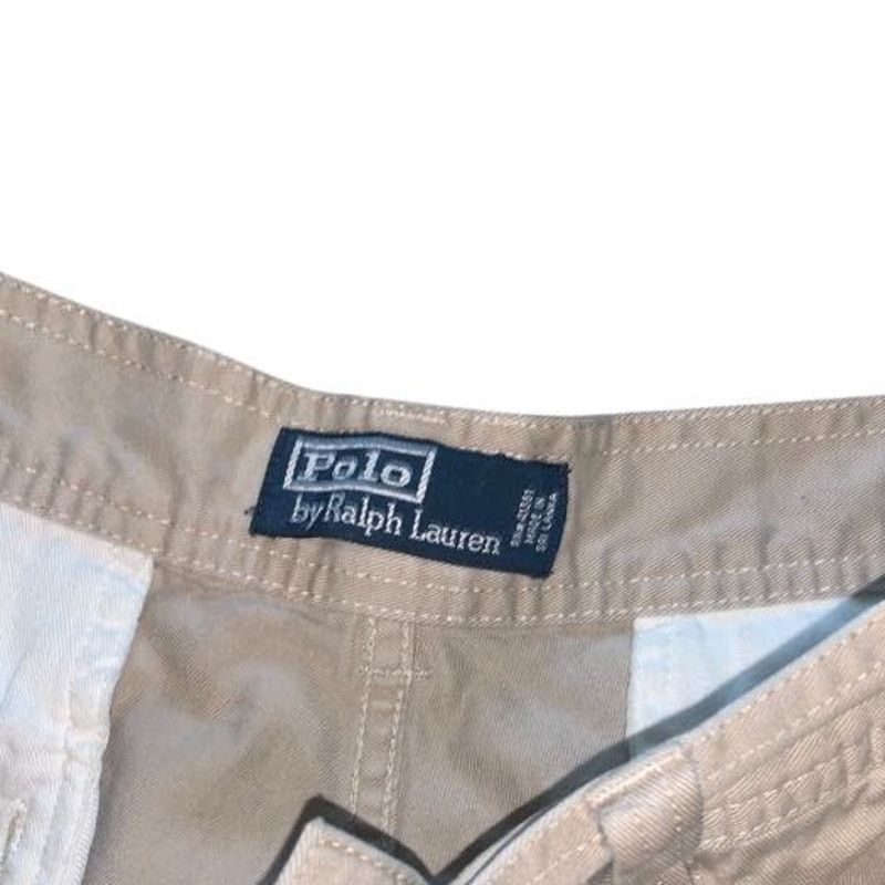 Polo Ralph Lauren Polo Ralph Lauren Cargo Shorts Khaki Chino Canvas Sz 33 Size US 33 - 3 Thumbnail