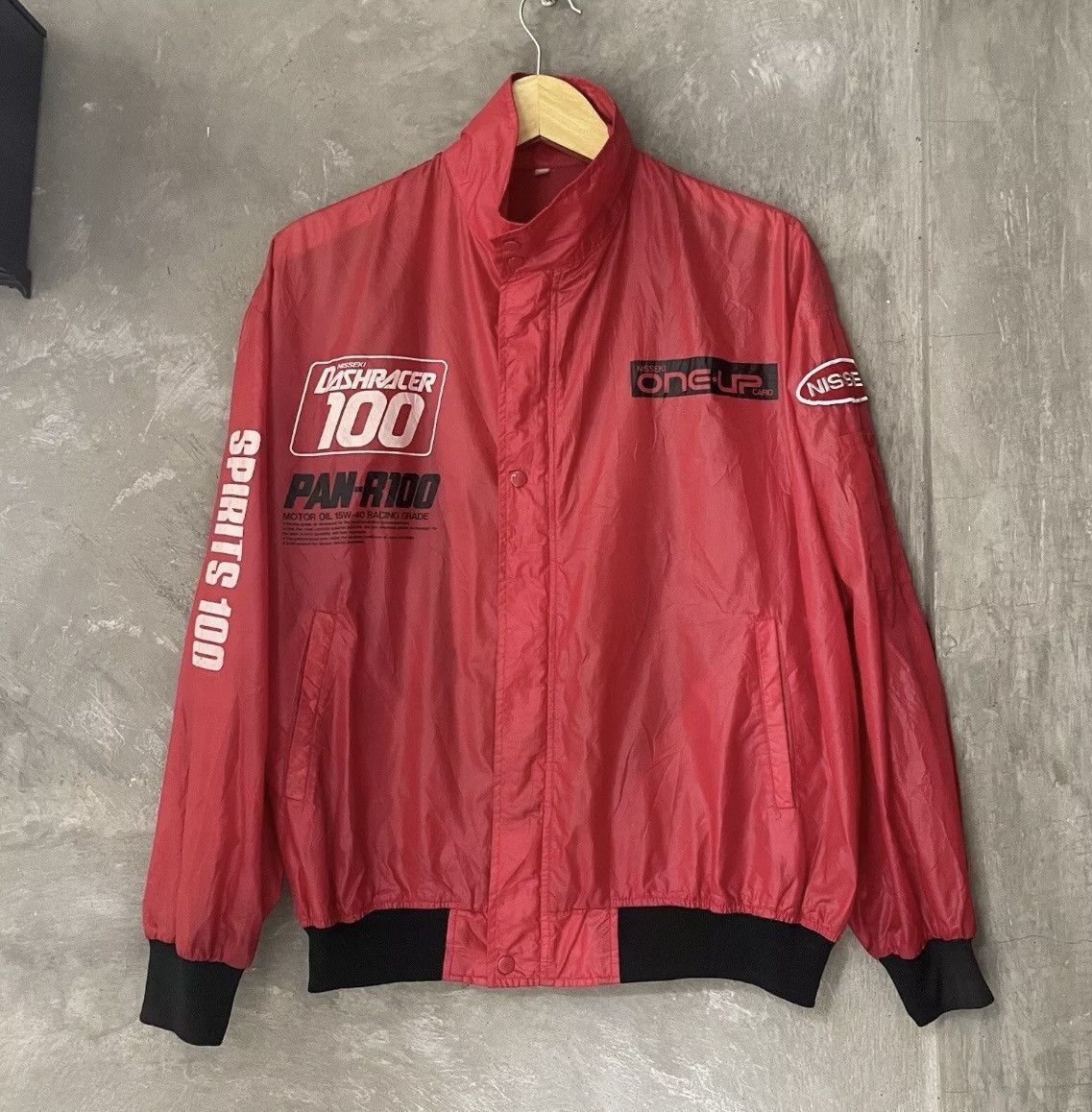 Sports Specialties × Vintage Vintage Racing Team Jacket Nisseki Japan Dash Racer 100 Red Size US L / EU 52-54 / 3 - 1 Thumbnail