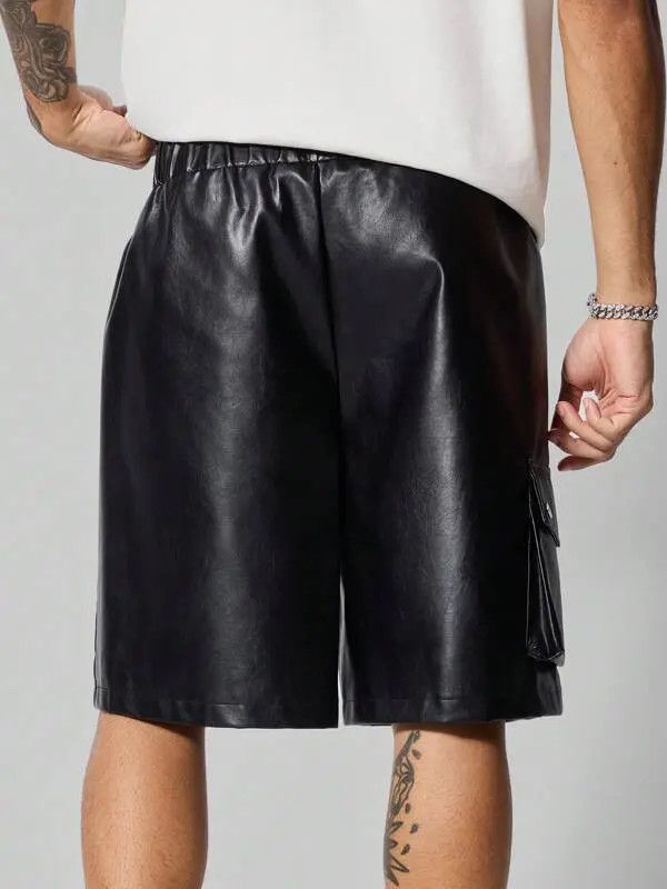 Japanese Brand Kubota x Miki PU Leather Punk Shorts Rock Size US 32 / EU 48 - 1 Thumbnail