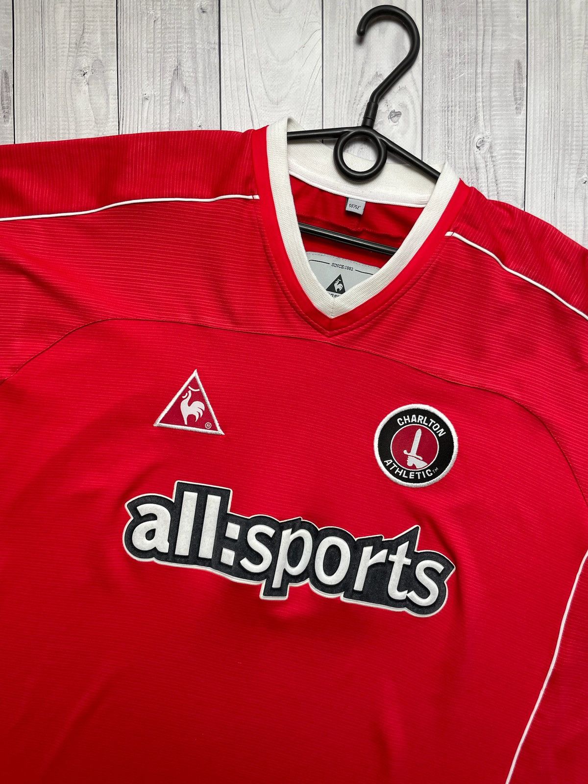 Le Coq Sportif Charlton vintage soccer jersey size xxl rare red Size US XXL / EU 58 / 5 - 2 Thumbnail
