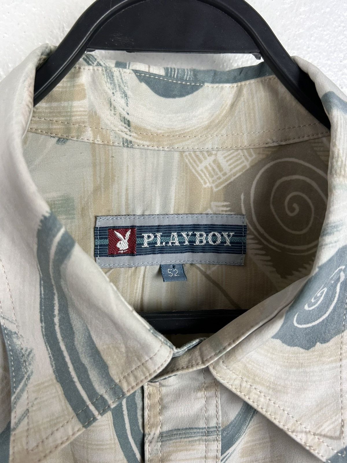 Playboy Vintage Playboy Art Ornament Bunny Short Sleeve Button Shirt Size US L / EU 52-54 / 3 - 7 Thumbnail