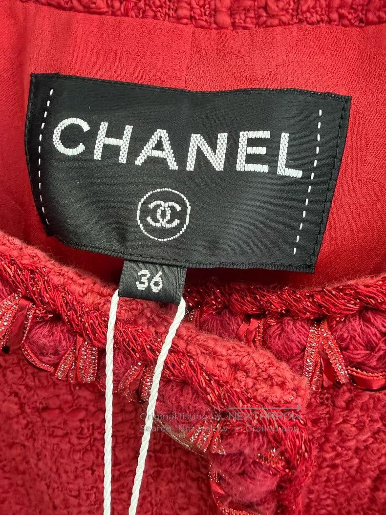 Chanel Chanel Spring and Summer Series Red Vest Dress Jacket Size XS / US 0-2 / IT 36-38 - 4 Thumbnail