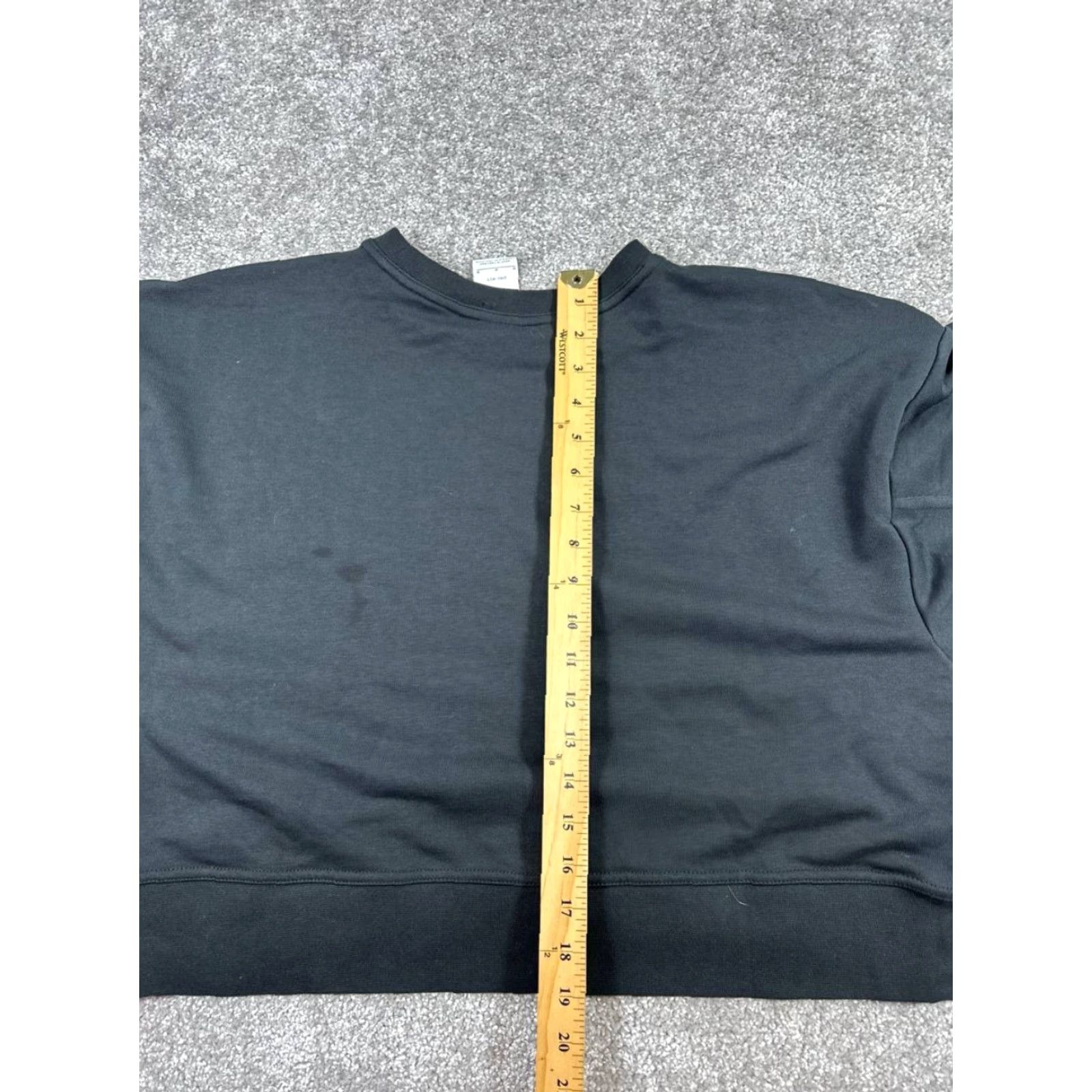 Nike Nike Sweatshirt Womens M Black Cotton Blend Pullover Crew Neck Long Sleeve Logo Activewear Winter Fall 2023 Sportswear Womens Size M / US 6-8 / IT 42-44 - 7 Thumbnail