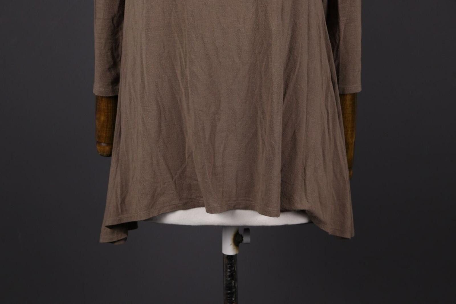Designer Peruvian Connection Brown Summer Tunic Top Shirt Size S Size S / US 4 / IT 40 - 3 Thumbnail