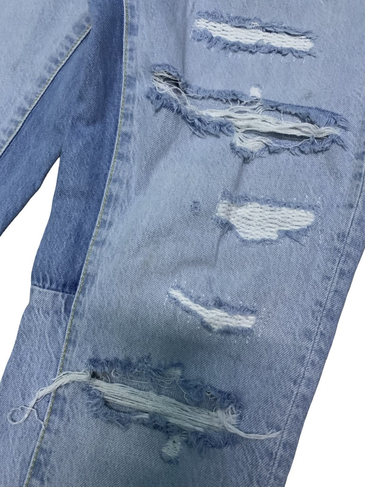 Gallery Dept. Avant Garde Flare Zara Ripped Denim Size US 31 - 3 Thumbnail