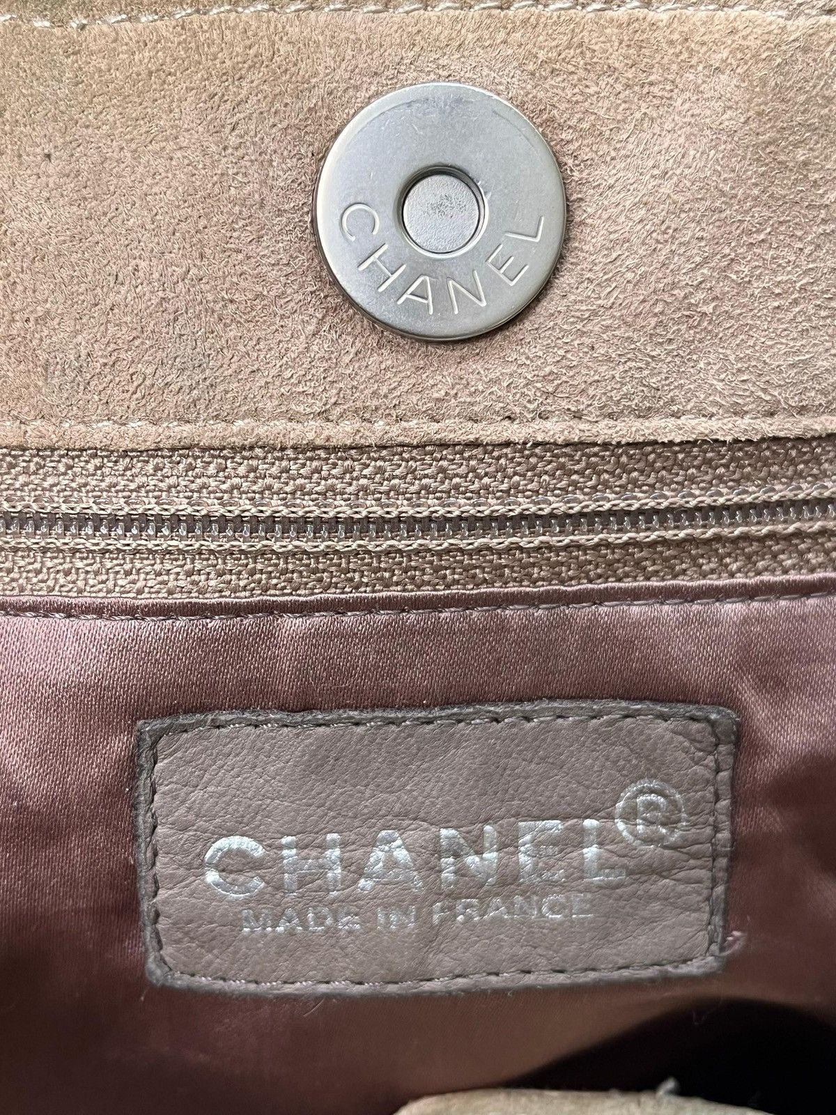 Chanel Vintage Chanel Suede Leather Tote Bag Size ONE SIZE - 13 Thumbnail