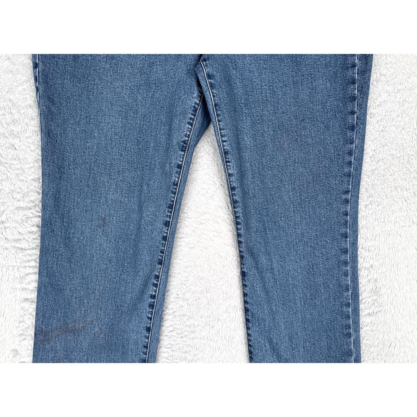 Ralph Lauren Lauren Ralph Lauren Jeans Womens 12P Blue Straight High Rise Stretch 32x26 Denim Size 34" / US 12 / IT 48 - 3 Thumbnail