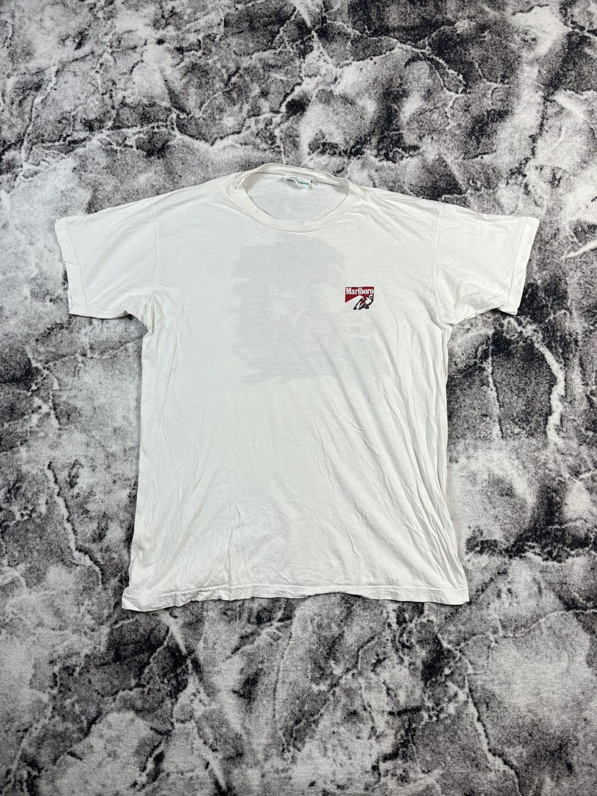 Marlboro Vintage Marlboro Racing Two Riders Tee XXL Fits Like XL Size US XXL / EU 58 / 5 - 2 Thumbnail