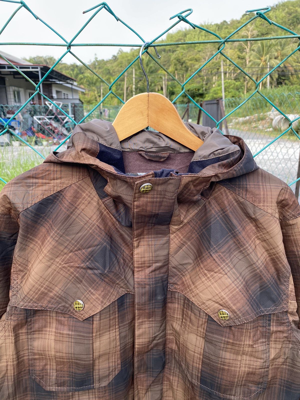 Japanese Brand ⚡️Steals⚡️ Kissmark shadowplaid ski jacket Size US L / EU 52-54 / 3 - 4 Thumbnail