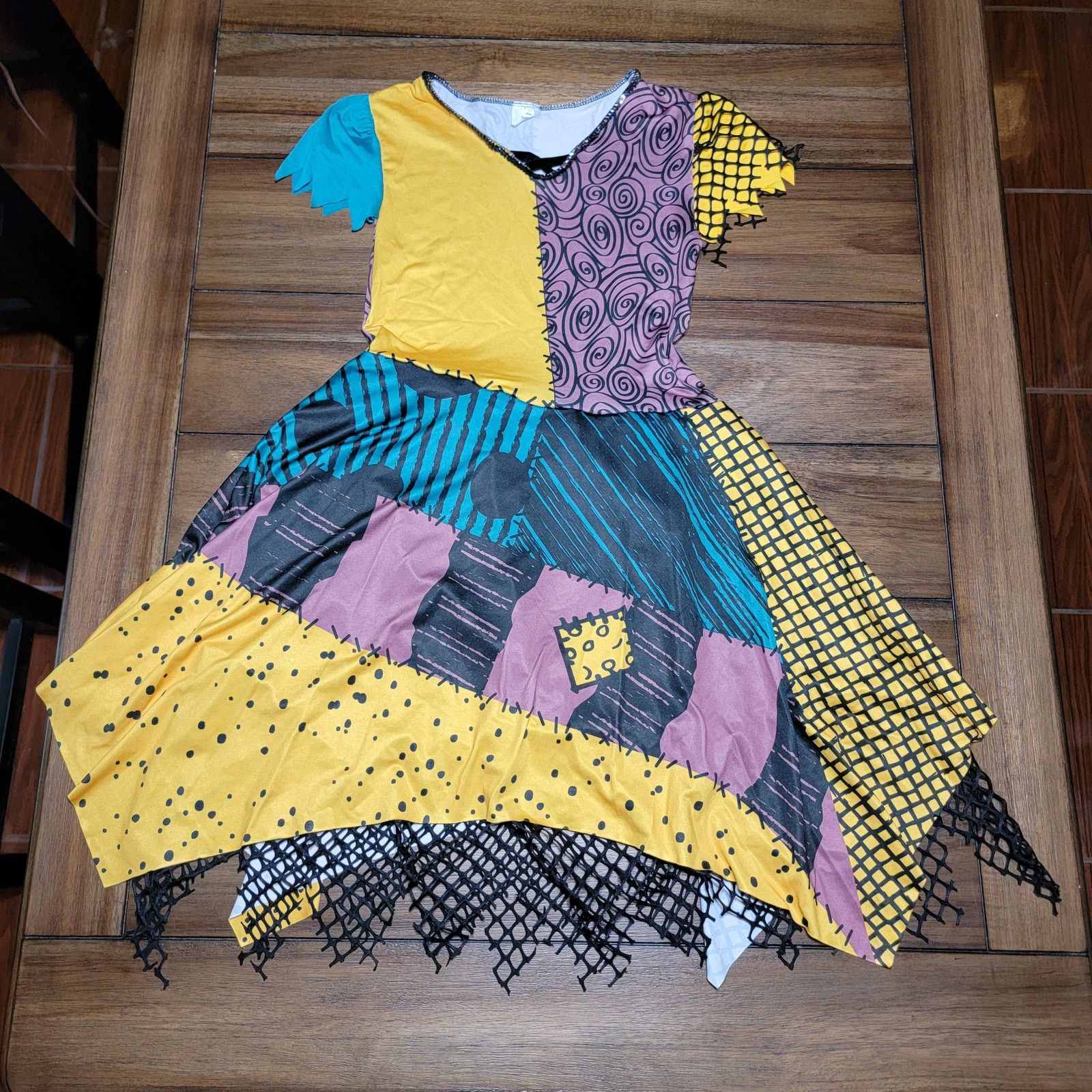 Disney 2Pc Nightmar Before Xmas Child Sally Costume - Large (12-14) Size XL / US 12-14 / IT 48-50 - 7 Thumbnail