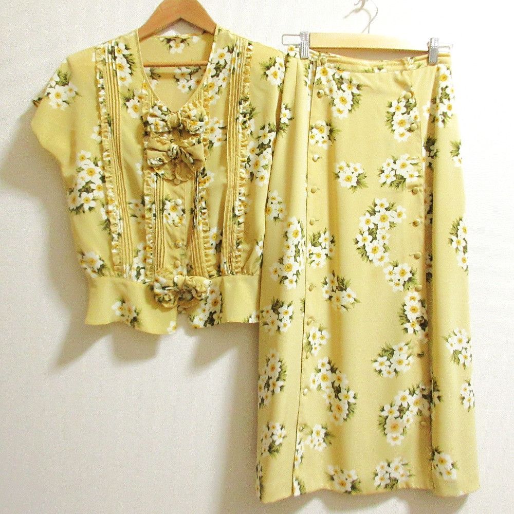 Other Ingeborg Lace Ribbon Setup Shirt Long Skirt Cotton Suits DUTY FREE for USA