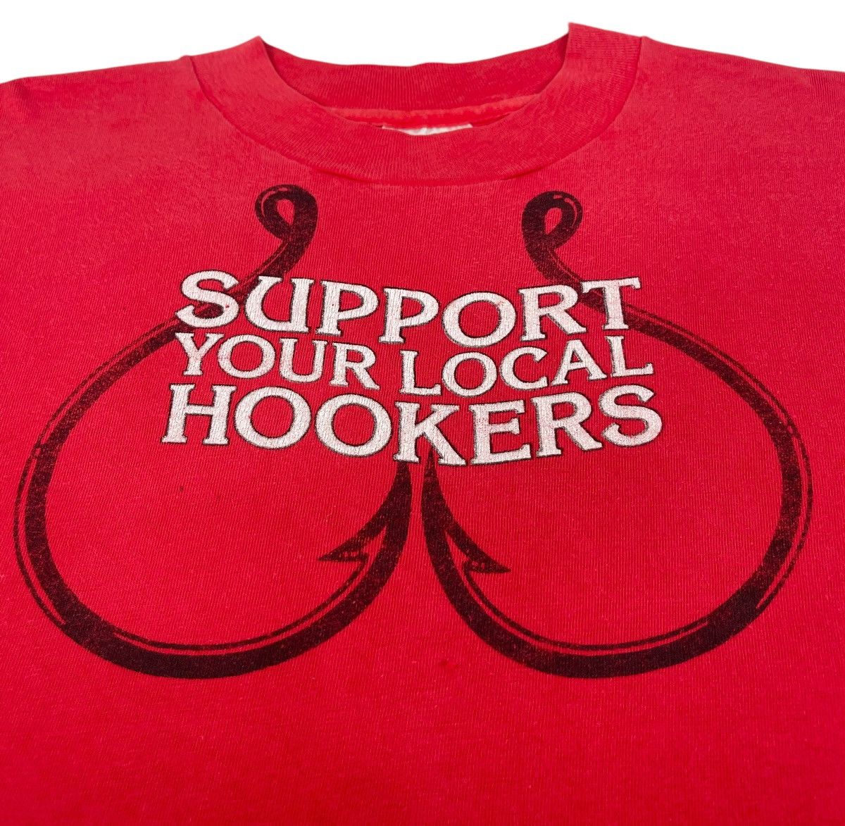 Vintage 90s Vintage ‘Support your local hookers’ Titty tee Size US M / EU 48-50 / 2 - 4 Thumbnail