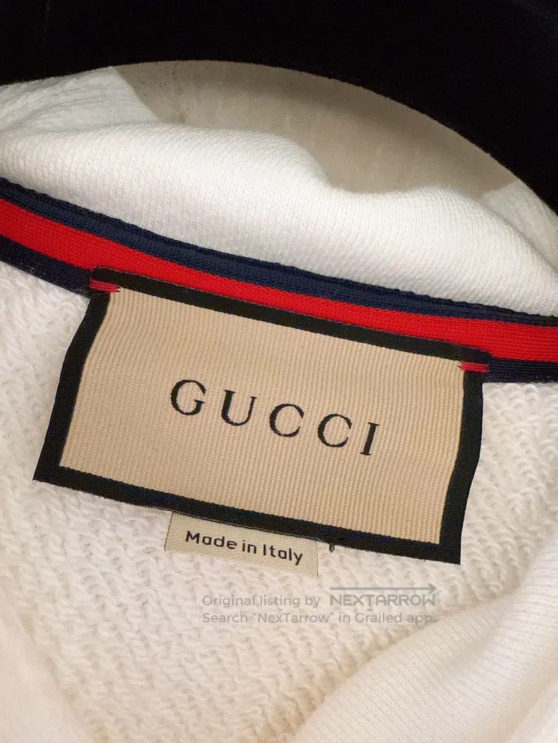 Gucci Gucci Logo white loose sweatshirt Size US S / EU 44-46 / 1 - 8 Thumbnail