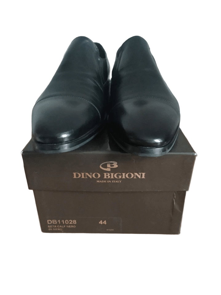 Dino Bigioni Dino Bigioni Black Leather Loafers Dress Shoes EU 44 US 11 Size US 11 / EU 44 - 1 Thumbnail