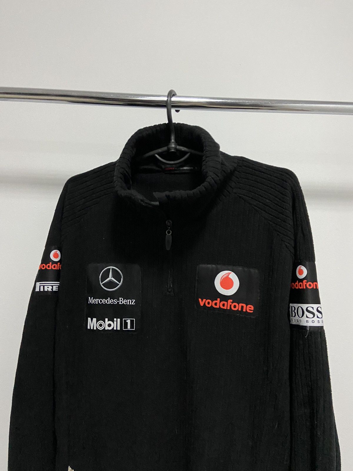 Mercedes-Benz × Vintage Vodafone Mercedes Benz Sweatshirt Jacket zip Vintage Racing Size US L / EU 52-54 / 3 - 3 Thumbnail