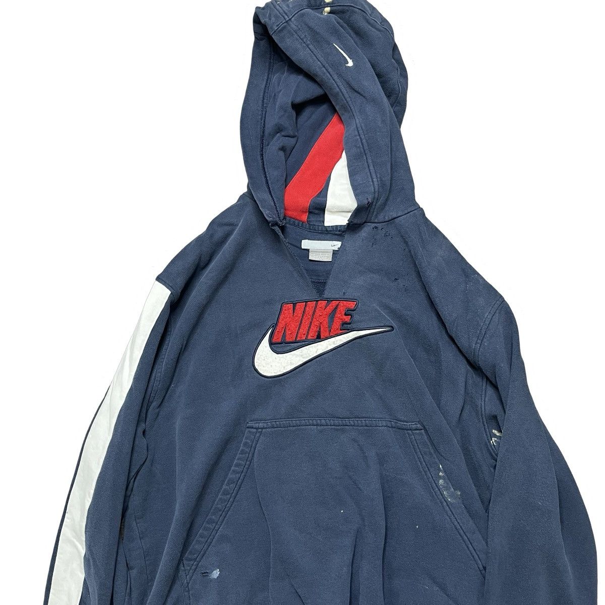 Nike × Vintage vintage y2k thrashed nike hoodie Size US XL / EU 56 / 4 - 3 Thumbnail