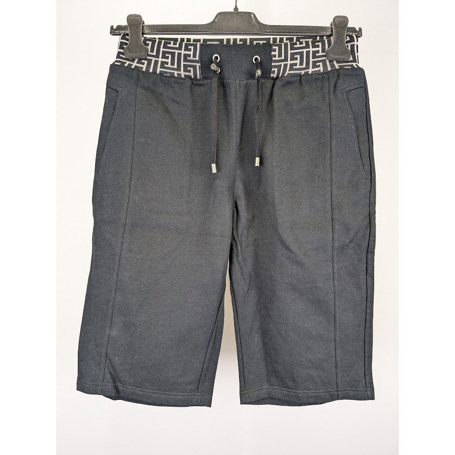 Balmain o1rshd1 Short With Monogram Trim in Black Size US 32 / EU 48 - 2 Thumbnail