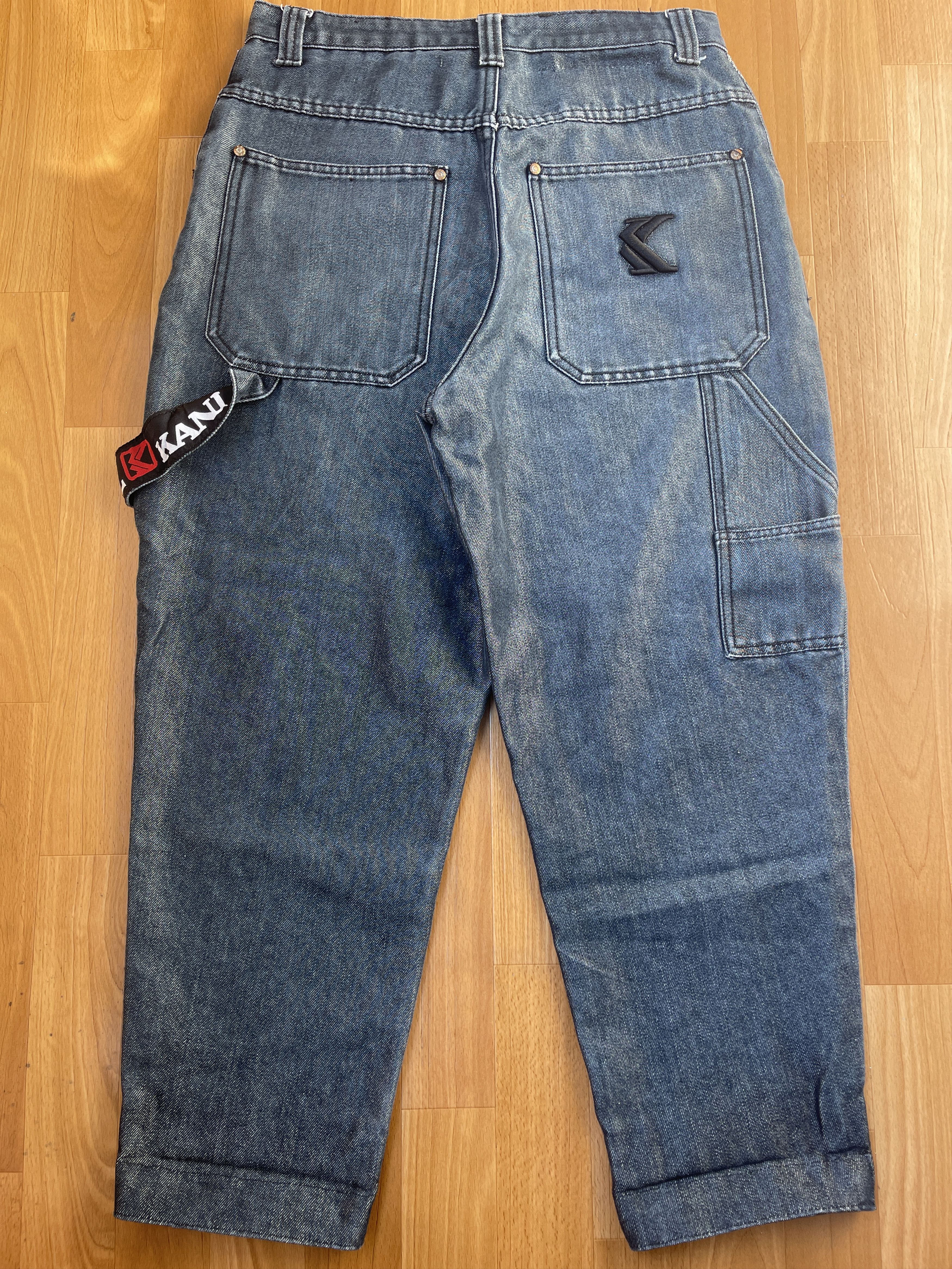 Karl Kani KARL KANI jeans shiny vintage baggy jeans silver metallic 30 Size US 30 / EU 46 - 2 Thumbnail