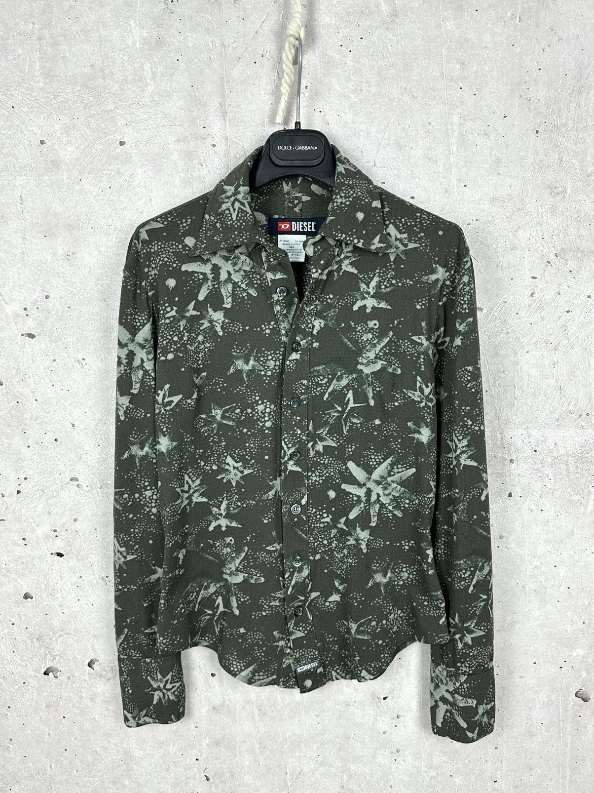 Diesel Vintage Y2K Diesel Printed Made in Italy Long Sleeve Shirt Size S / US 4 / IT 40 - 1 Thumbnail