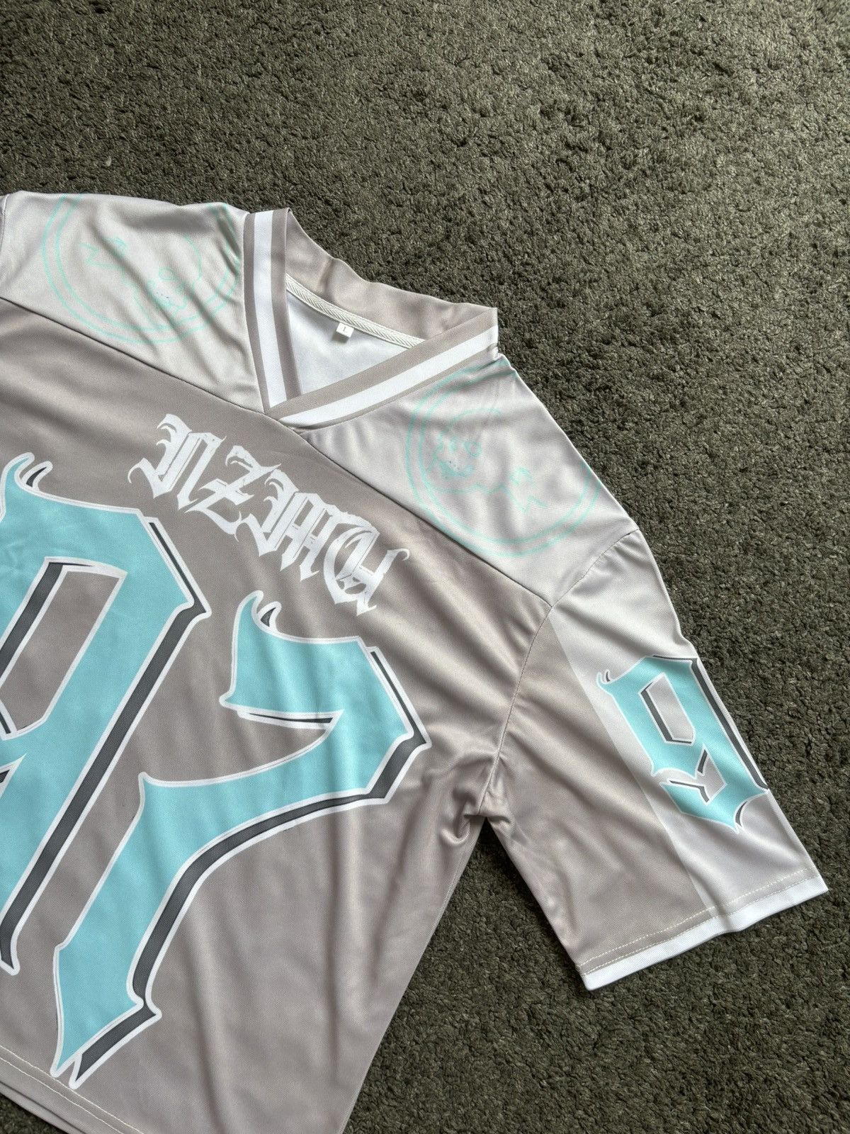 Japanese Brand × Vintage Vintage oversize unisex American football 87 gray jersey Size US M / EU 48-50 / 2 - 2 Thumbnail