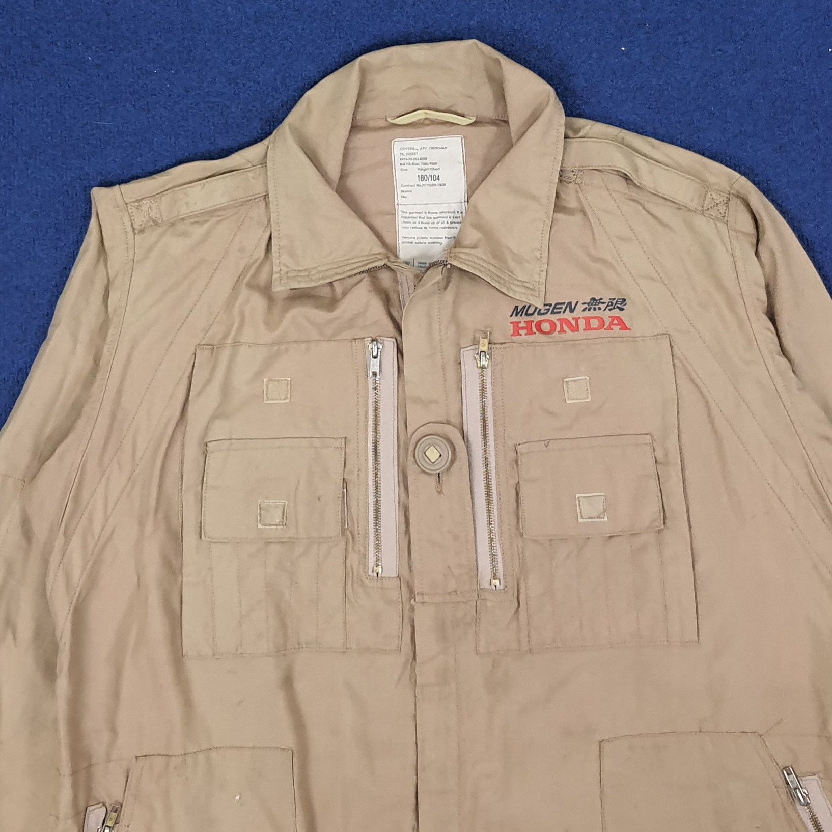 Vintage Vintage Mugen Honda Japan Motor Sports Coverall C236N6 Size US L / EU 52-54 / 3 - 5 Thumbnail