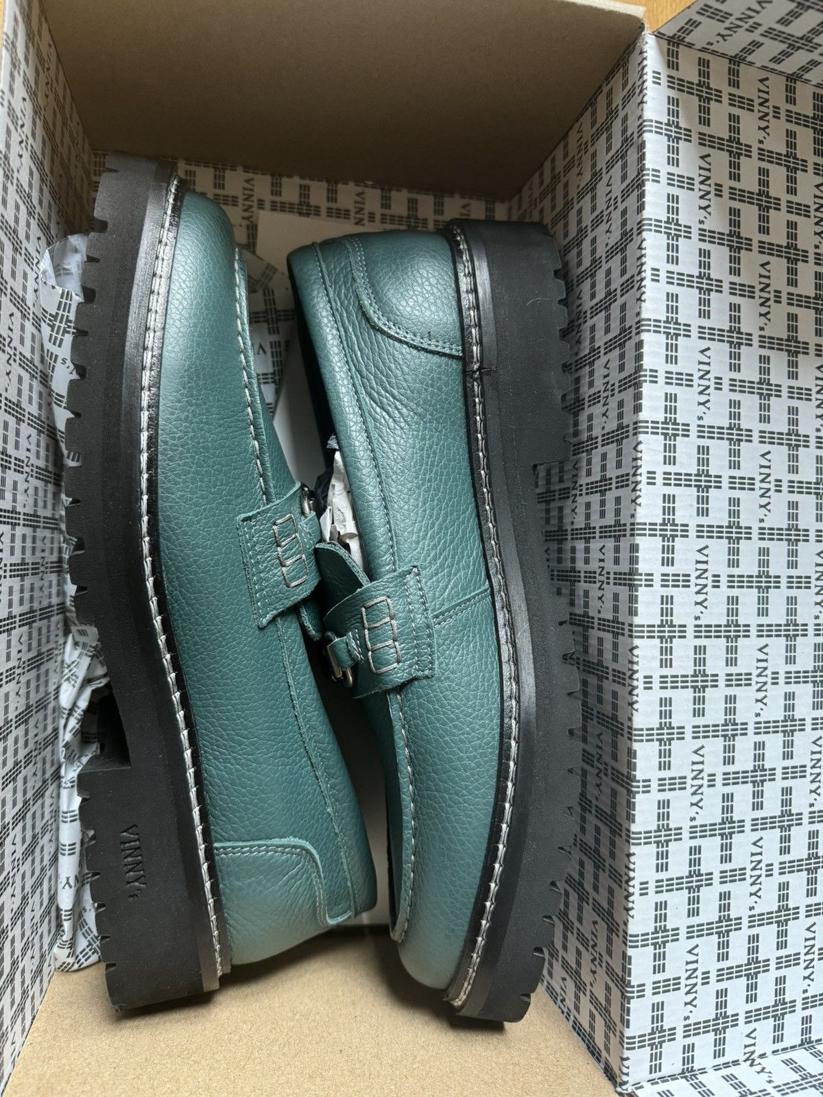 VINNY's Vinny’s Le Club Snaffle Bit Loafer Basil Green Size US 9 / EU 42 - 6 Thumbnail