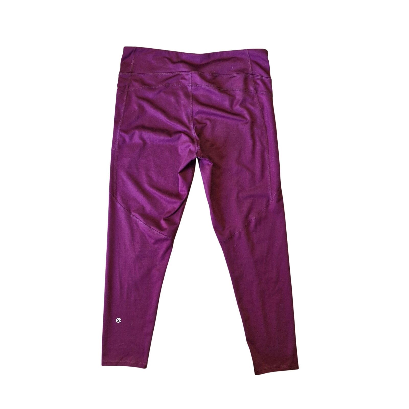 Champion Champion Leggings Women’s L Maroon Red High-Rise Activewear Size 34" / US 12 / IT 48 - 3 Thumbnail