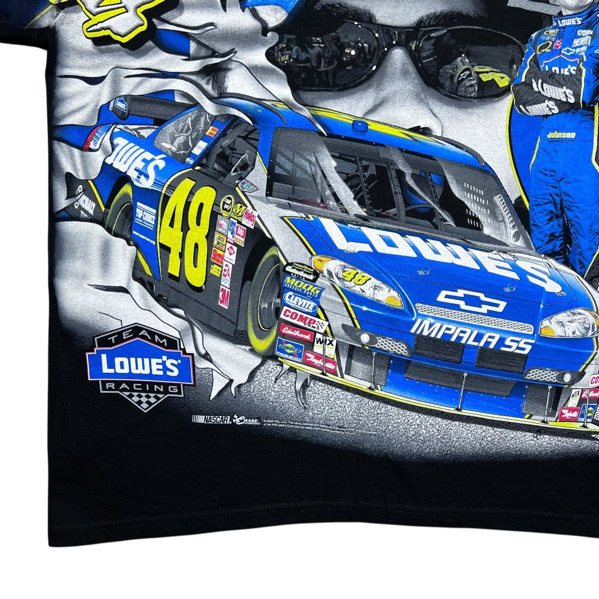 Chase Authentics 08 NASCAR Jimmie Johnson Chase Authentics All Over Print Tee Size US L / EU 52-54 / 3 - 11 Thumbnail