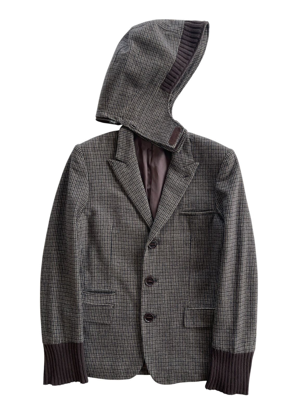 Undercover AW2011 Undercoverism Houndstooth Hooded Coat Size US S / EU 44-46 / 1 - 5 Thumbnail