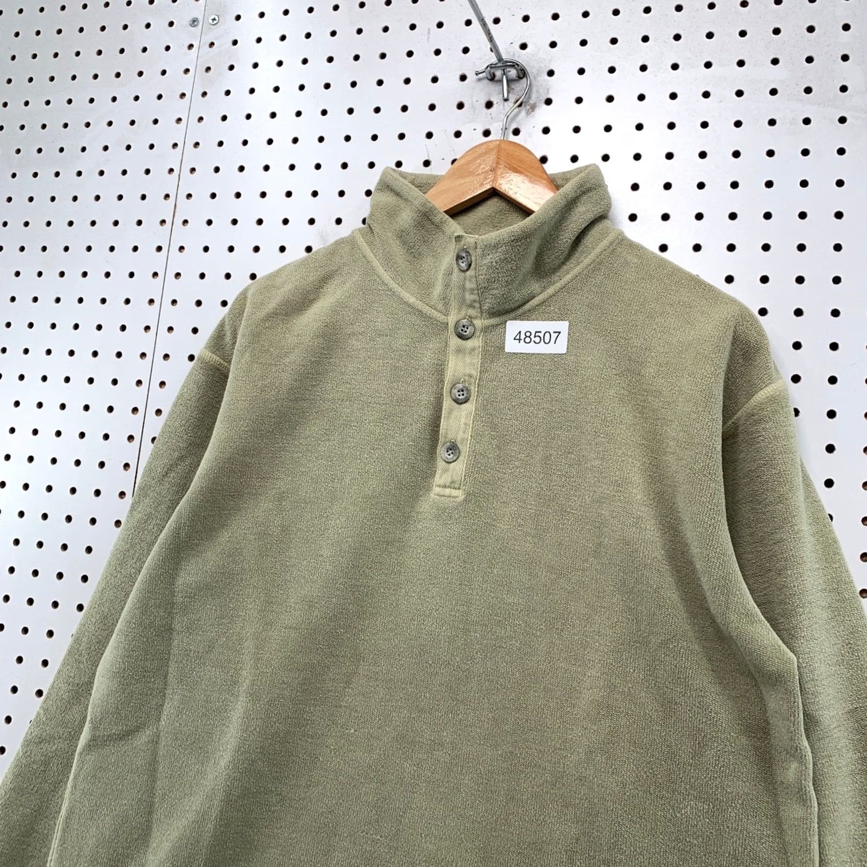 The Territory Ahead VINTAGE The Territory Ahead Green Fleece Pullover Mock Quarter Button 90s Mens L Size US L / EU 52-54 / 3 - 6 Thumbnail