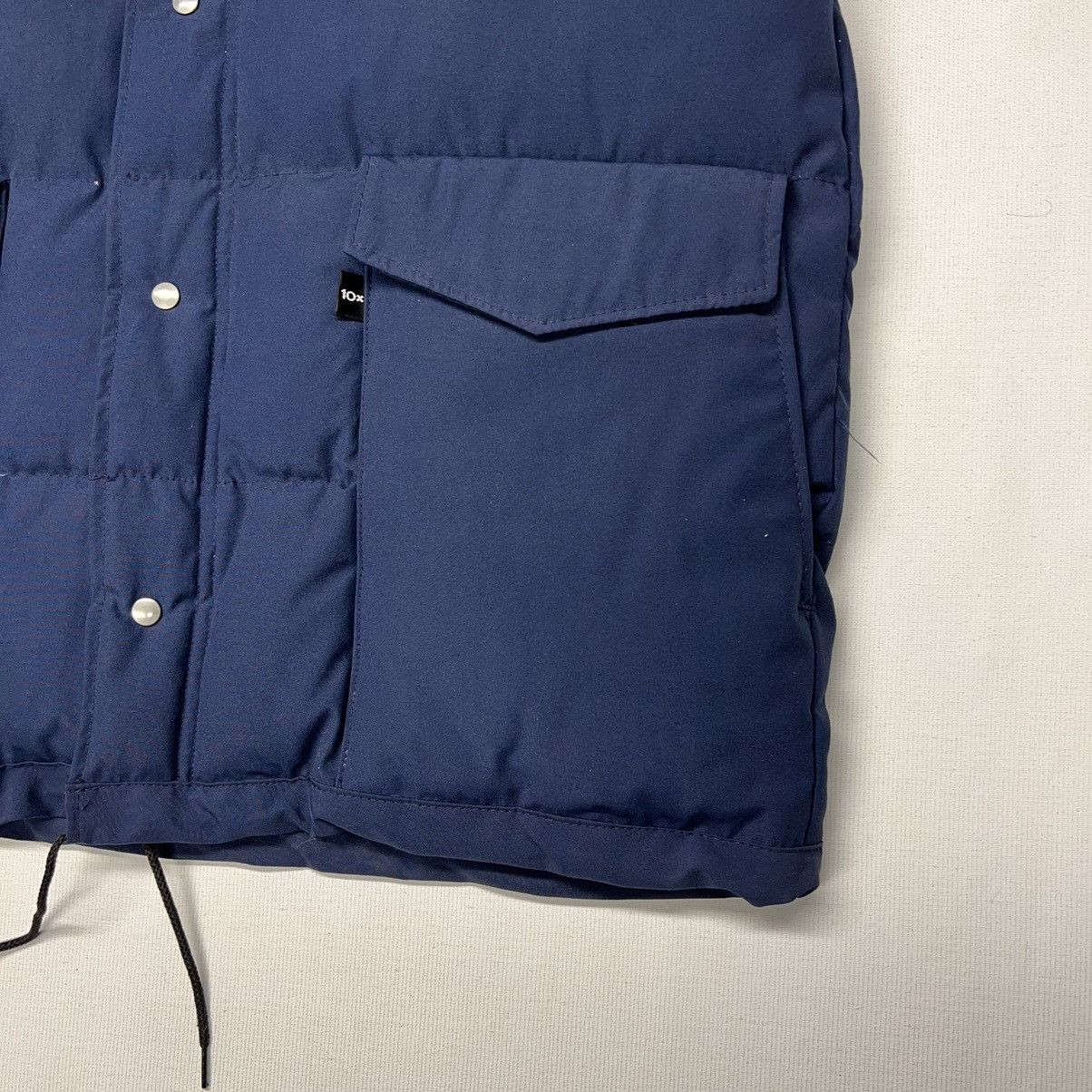 Vintage VTG 10X Down Jacket Blue Puffer Coat Zip Pocket Work Retro Size US XL / EU 56 / 4 - 4 Thumbnail