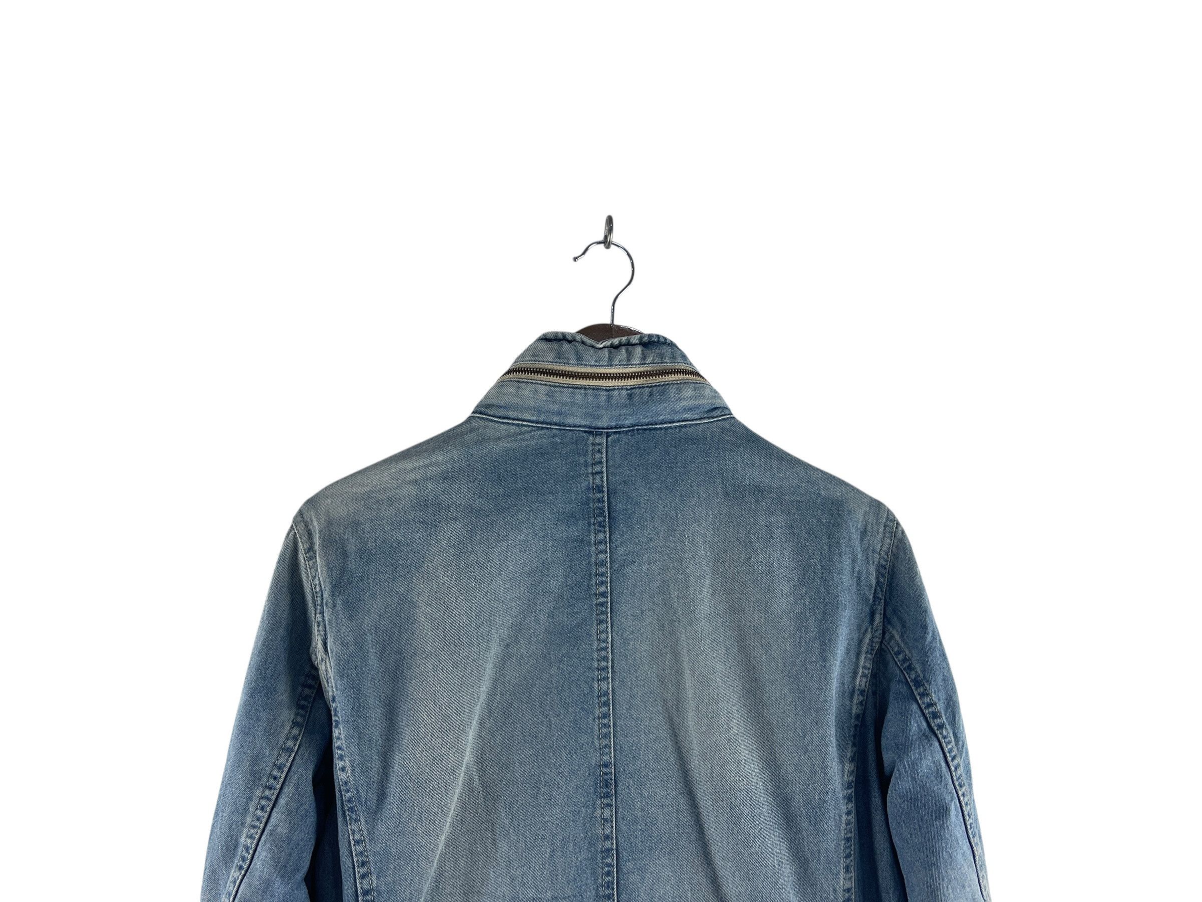 Avirex Vintage Avirex PX Hooded Denim Field Jacket Military Style Size US L / EU 52-54 / 3 - 11 Thumbnail